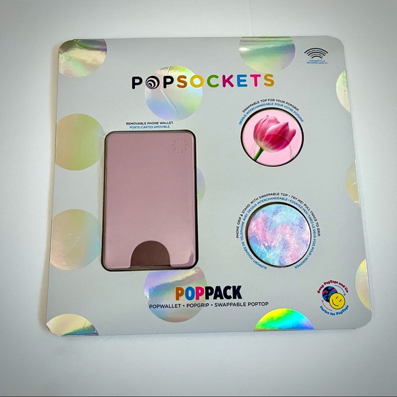 PopSocket Other - Popsockets Poppack Popwallet Popgrip Swappable Poptop Flower Pink NEW!!
